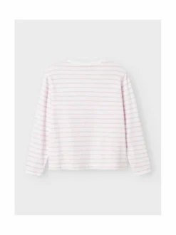 Pitkähihaiset Trikoopaidat<Name It NkfLeslie-trikoopaita SWEET DREAMS STRIPES:BRIGHT WHITE