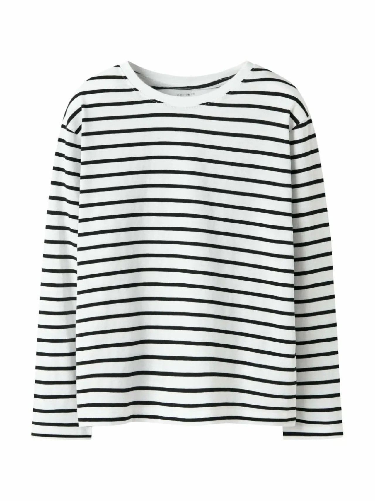 Pitkähihaiset Trikoopaidat<Name It NkfLeslie-trikoopaita BLACK STRIPES:BRIGHT WHITE