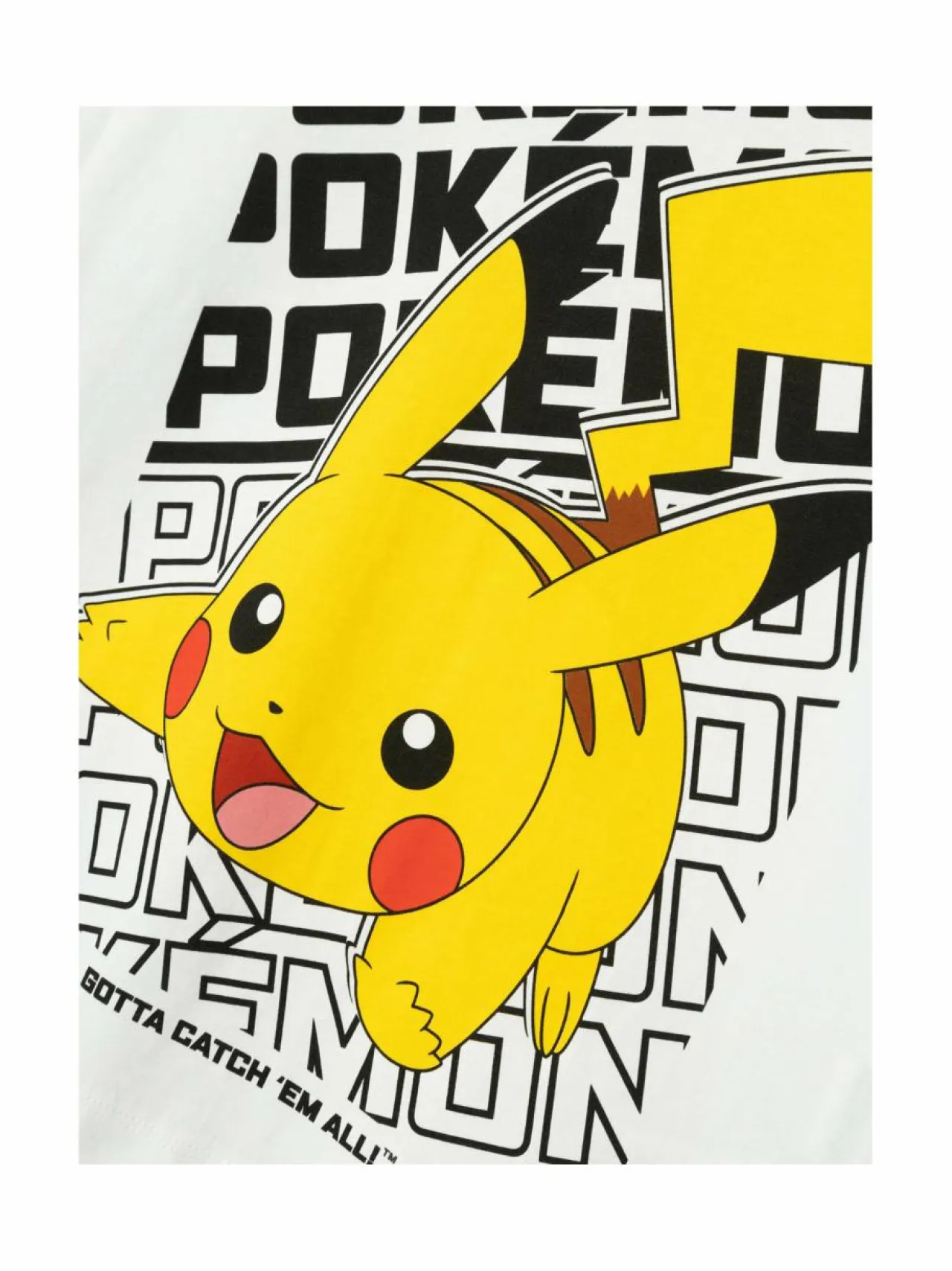 Pitkähihaiset Trikoopaidat<Name It NkmAmas Pokemon -trikoopaita BRIGHT WHITE