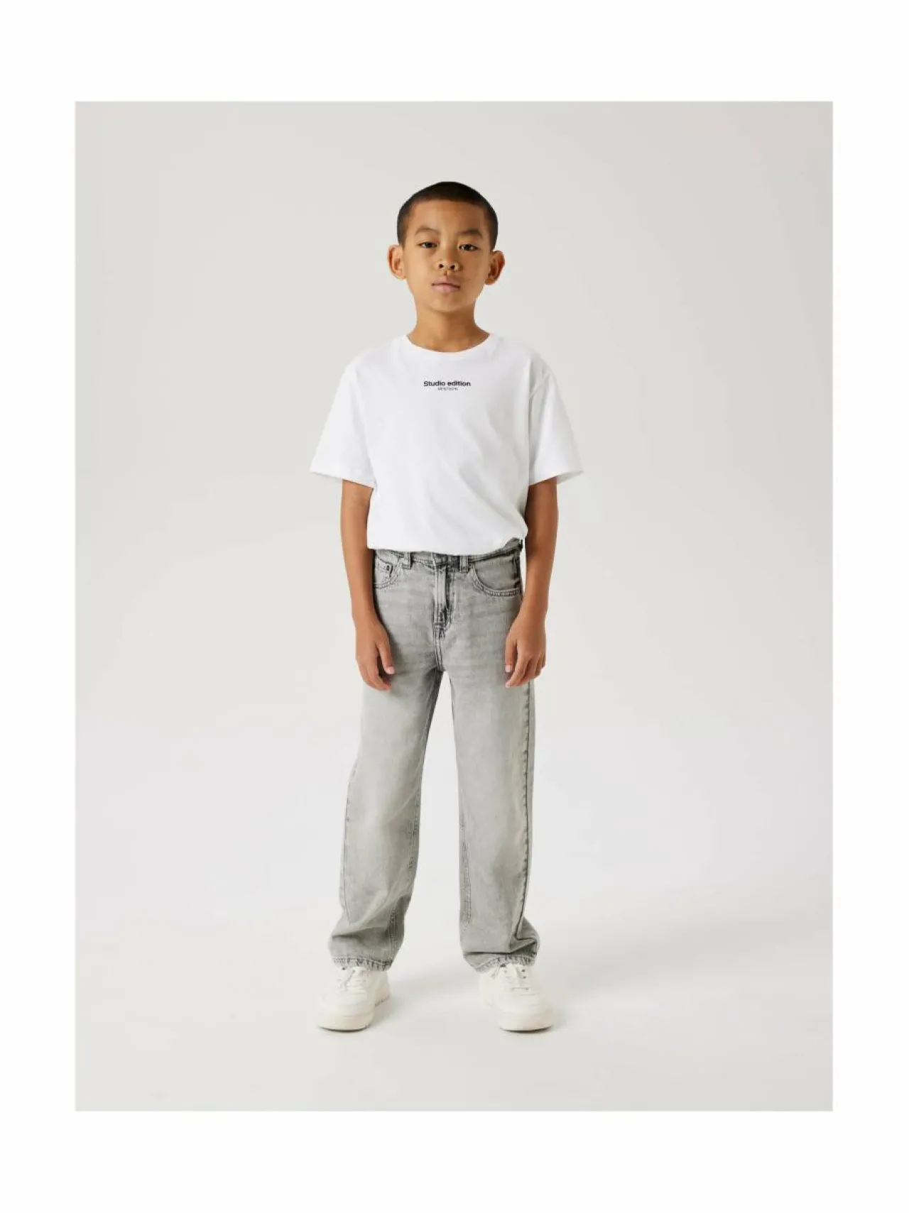 Farkut|Farkut<Name It Nkmryan Straight -farkut LIGHT GREY DENIM