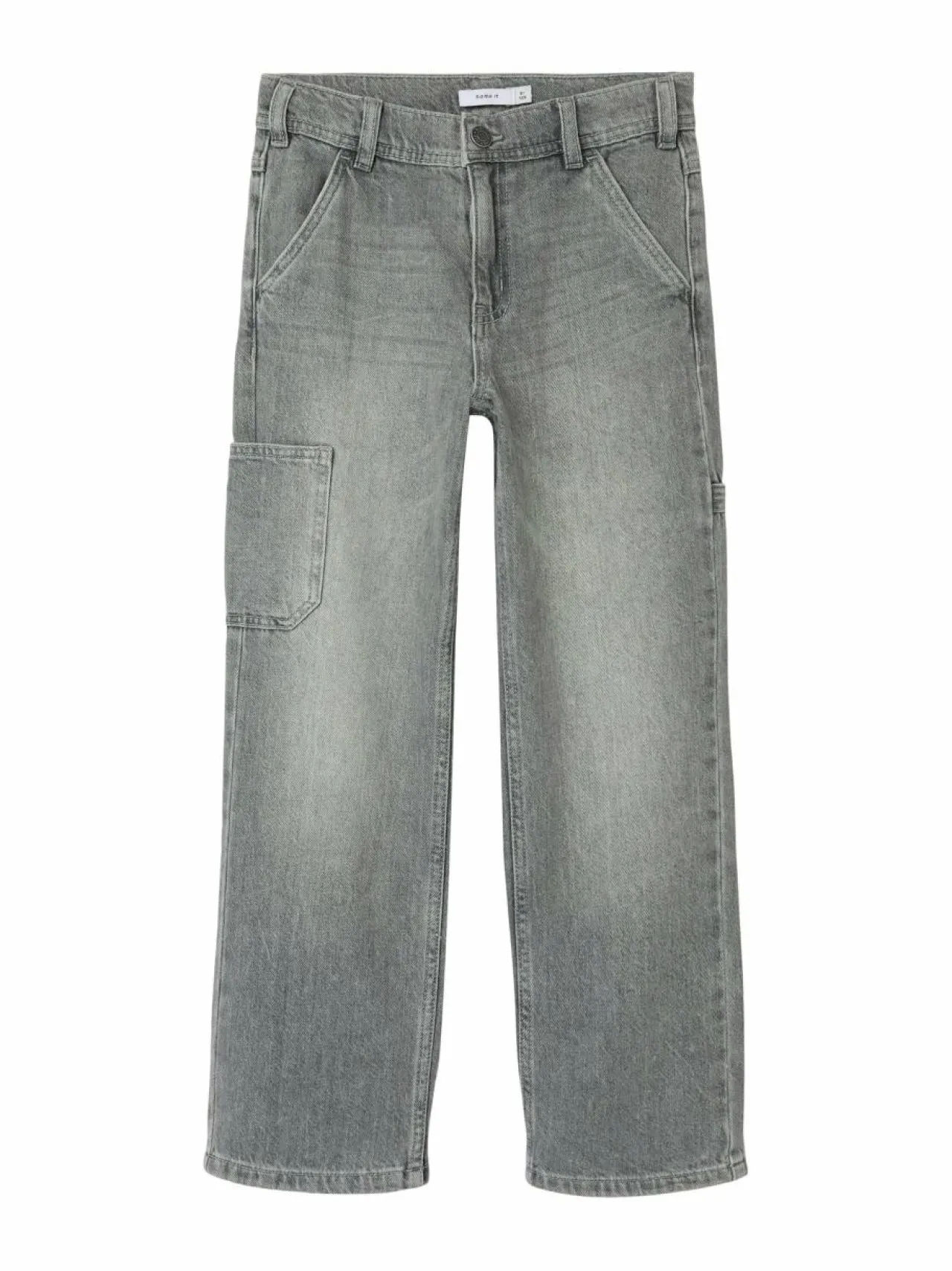 Farkut|Farkut<Name It NkmRyan Straight -farkut LIGHT GREY DENIM