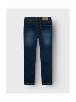 Farkut<Name It NkmSilas Slim Fleece -farkut DARK BLUE DENIM