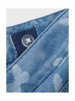 Collegehousut & Leggingsit|Collegehousut & Leggingsit<Name It NmfSalli Slim -farkkuleggingsit MEDIUM BLUE DENIM AOP:BUTTERFLY