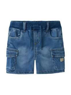Shortsit<Name It NmmBen Baggy -farkkushortsit MEDIUM BLUE DENIM