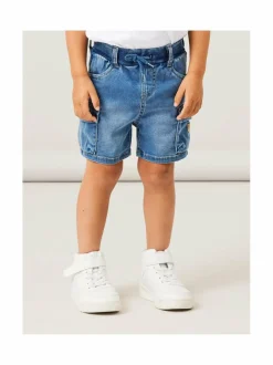 Shortsit<Name It NmmBen Baggy -farkkushortsit MEDIUM BLUE DENIM