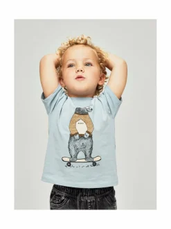 T-Paidat<Name It NmmLinden T-paita DUSTY BLUE
