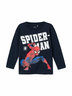 Pitkähihaiset Trikoopaidat|Pitkähihaiset Trikoopaidat<Name It Nmmnaza Spiderman -trikoopaita DARK SAPPHIRE