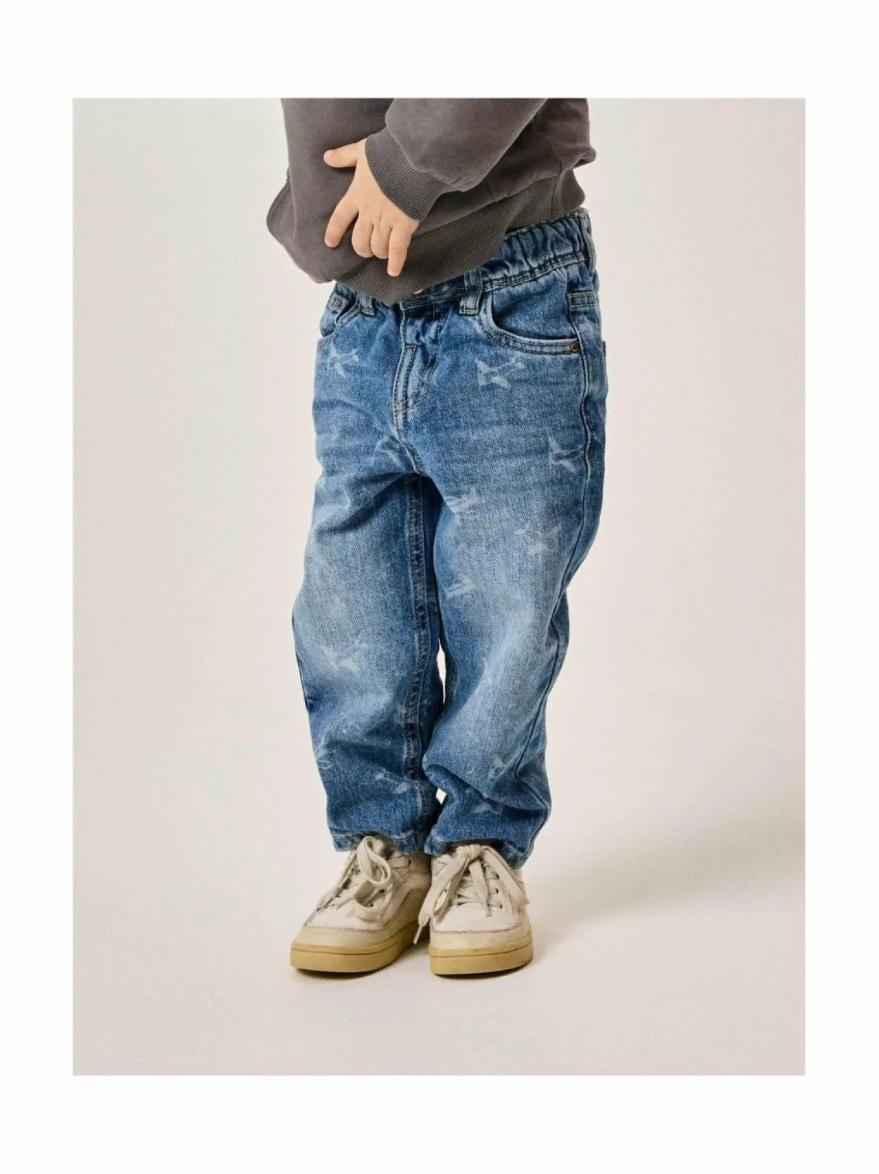 Farkut<Name It NmmSilas Tapered -farkut MEDIUM BLUE DENIM