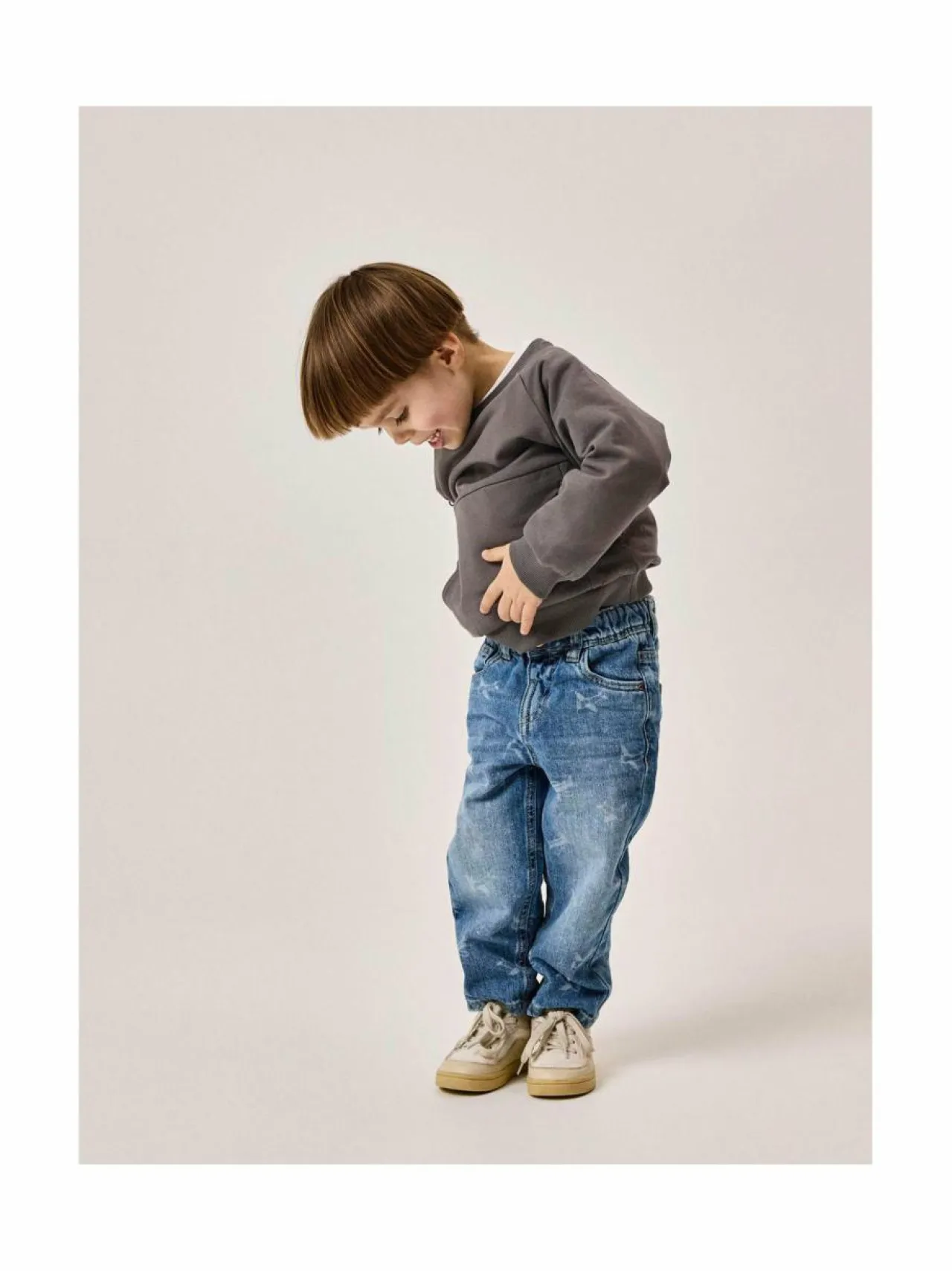 Farkut<Name It NmmSilas Tapered -farkut MEDIUM BLUE DENIM