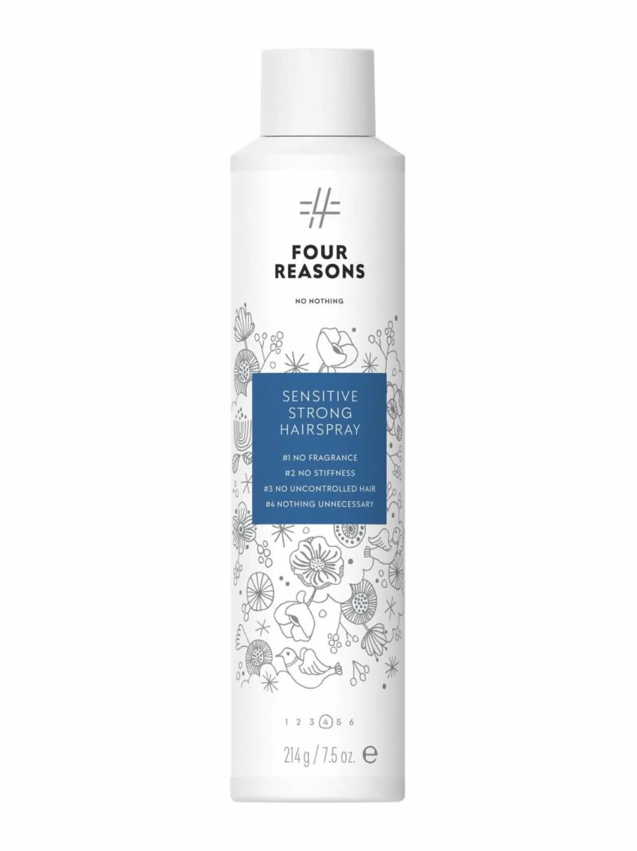 Four Reasons No Nothing Sensitive Strong Hairspray -viimeistelysuihke 300 ml^ Muotoilu & Viimeistely