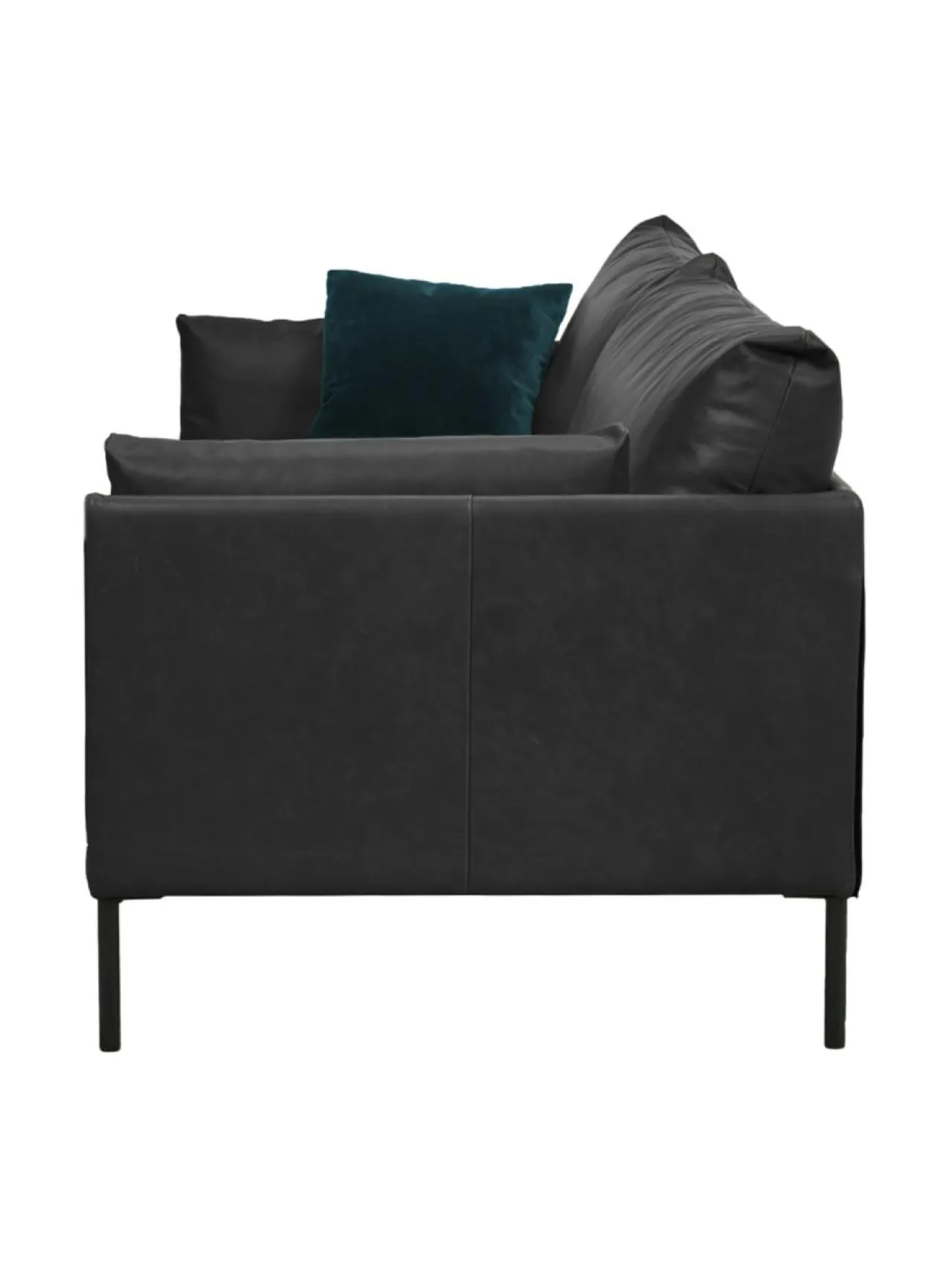 Sohvat & Nojatuolit<HT Collection Nordic -nahkasohva, 240 cm MUSTA