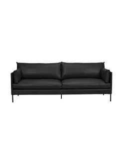 Sohvat & Nojatuolit<HT Collection Nordic -nahkasohva, 210 cm MUSTA