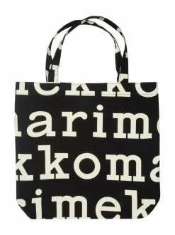 Shopperit<Marimekko Notko Logo -laukku MUSTAVALKOINEN