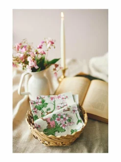 Keittiö- & Kattaustekstiilit<Havi Nuppu Pelargonia -servetti 33 x 33 cm, 20 kpl BEIGE