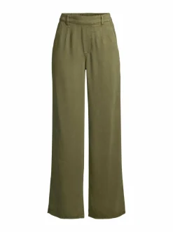 Housut<Object ObjFrame Lisa Wide -housut CAPULET OLIVE DETAIL:COL