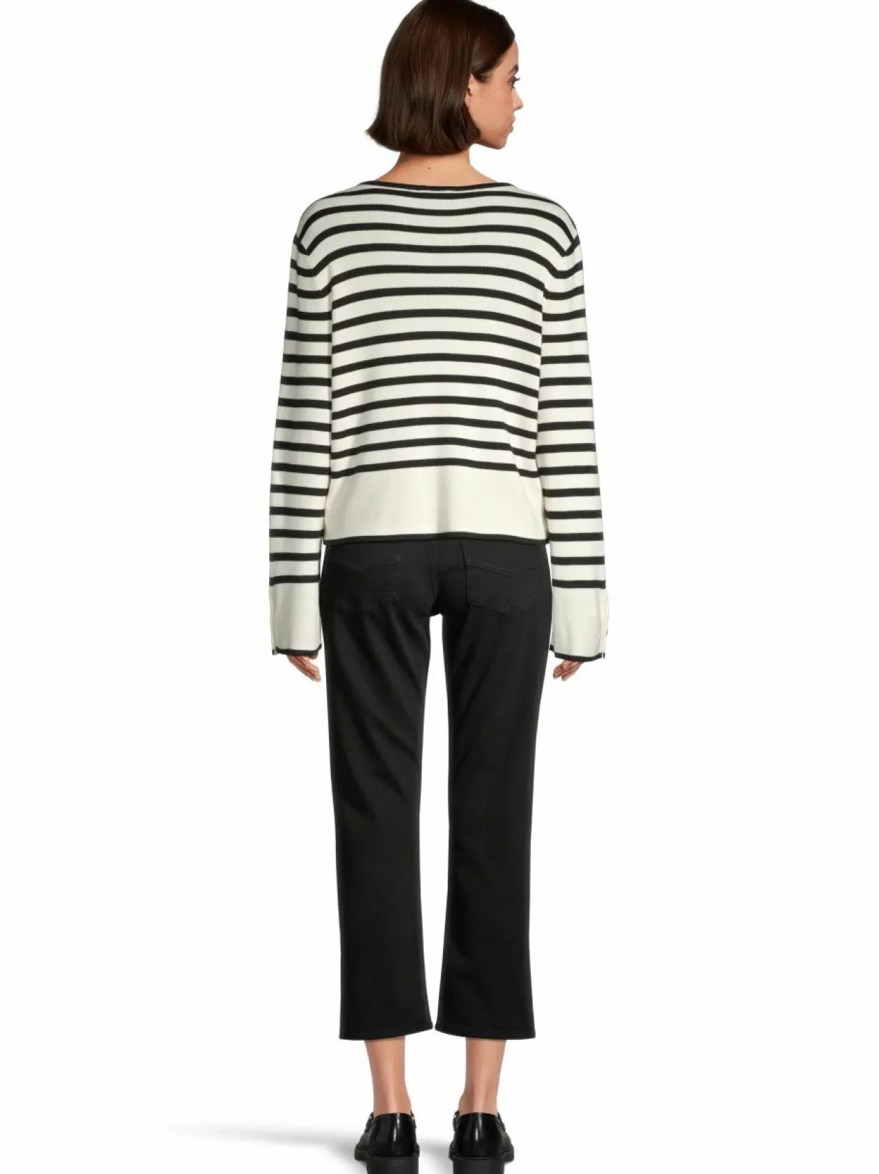 Neuleet<Object ObjViva-neulepusero SANDSHELL STRIPES:BLACK