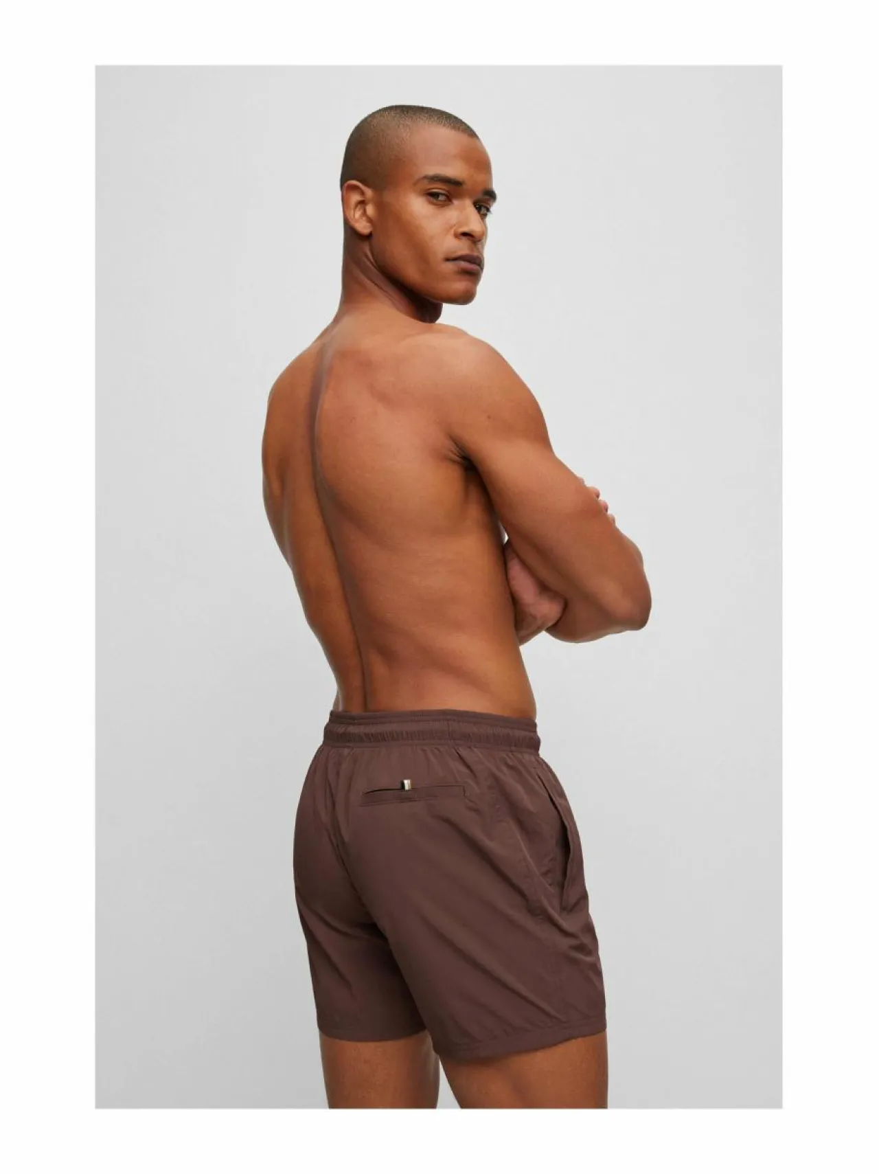 Uimahousut<BOSS Octopus-uimashortsit 205 DARK BROWN