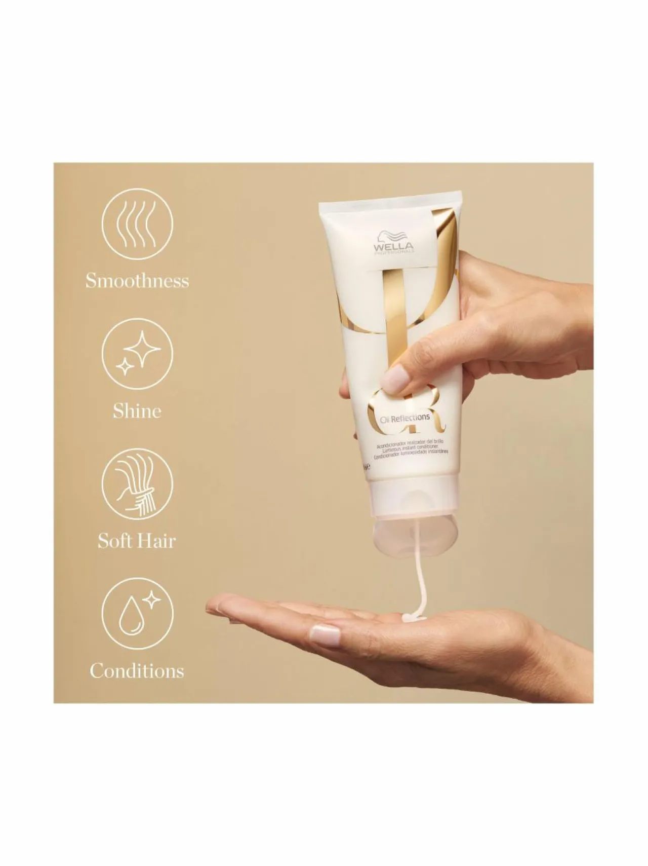 Hiustenhoitotuotteet<Wella Invigo Oil Reflections Luminous Instant -hoitoaine 200 ml