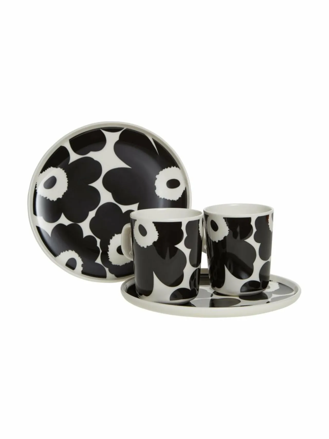 Astiasarjat<Marimekko Oiva/Unikko -aamiaissetti 190 WHITE, BLACK