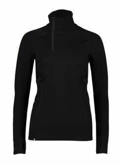 Urheiluliivit & -Kerrastot<Mons Royale Olympus Half Zip -merinoaluspaita 001 BLACK