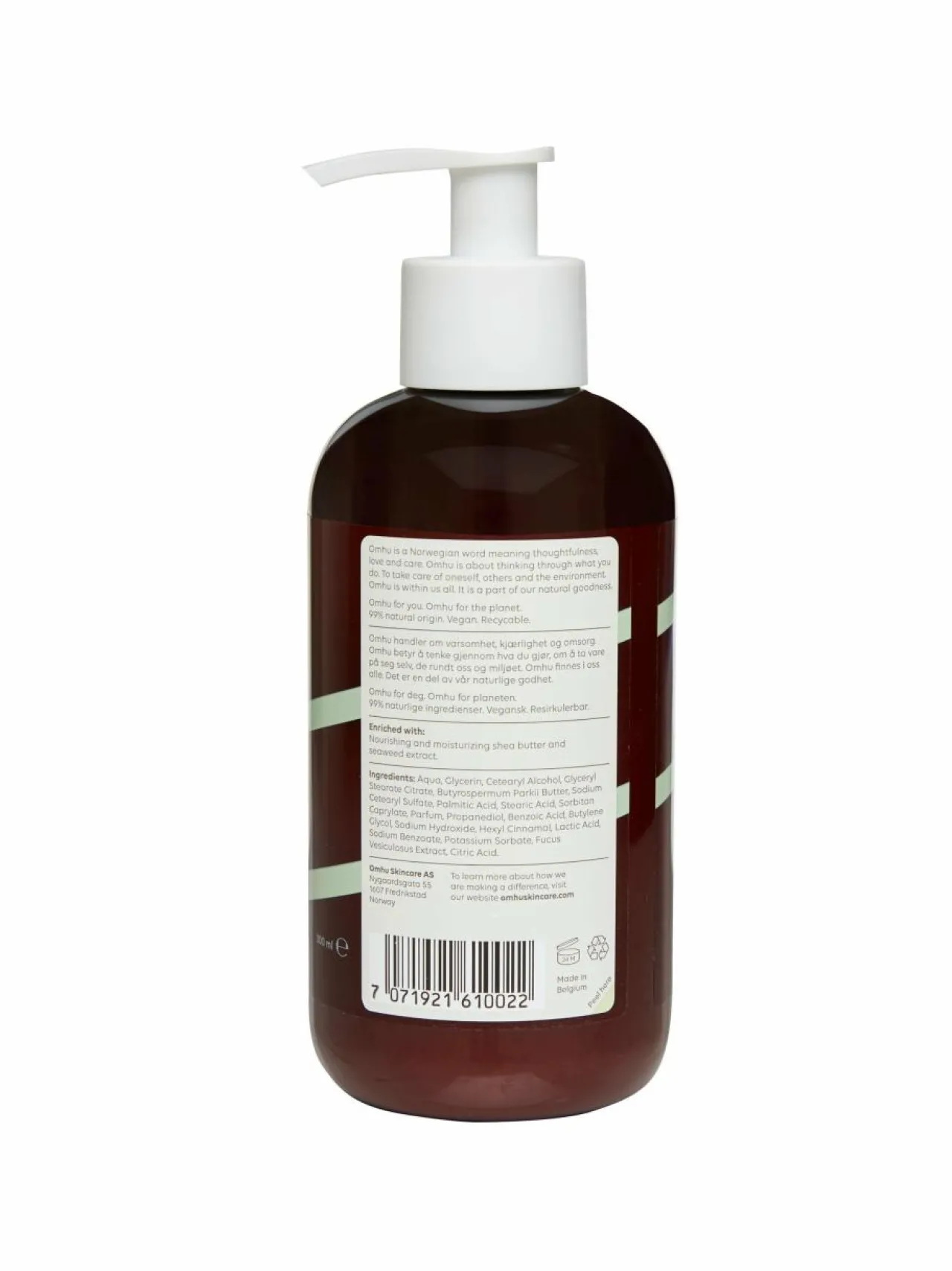 OMHU Moisturizing Seaweed -käsivoide pumppupullossa 300 ml^ Vartalonhoito