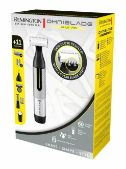 Ihokarvanpoisto<Remington Omniblade Multi-Pro -partatrimmeri SILVER/ BLACK