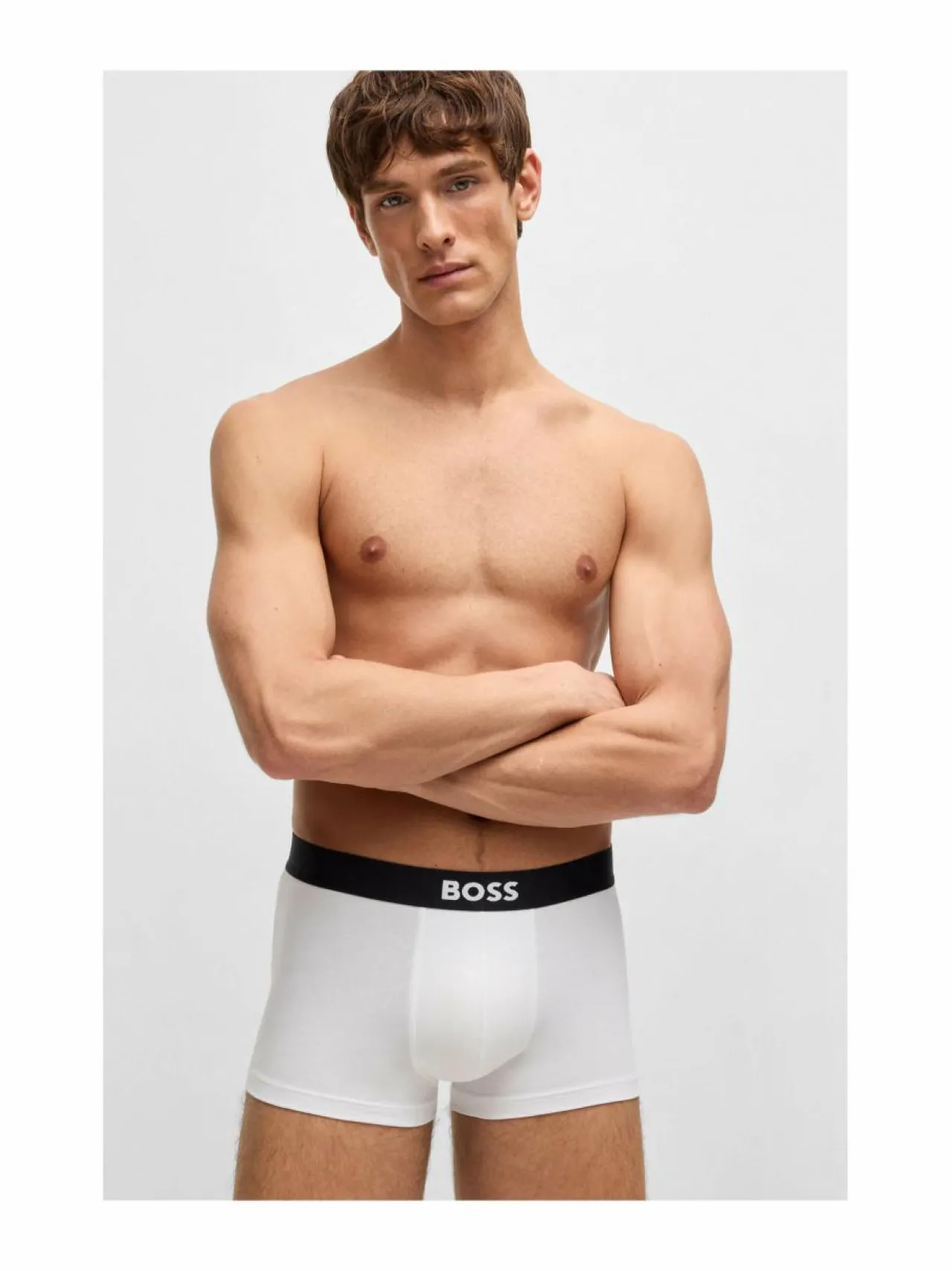 Alusasut<BOSS One Trunk - bokserit 3-pack 100 WHITE