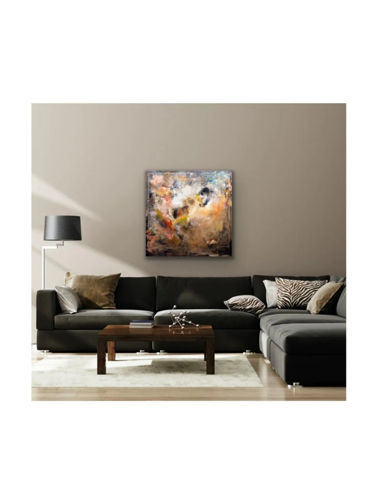 Pia Rydman Art Onnen karnevaali - öljyvärimaalaus, 100x100 cm^ Taulut & Julisteet
