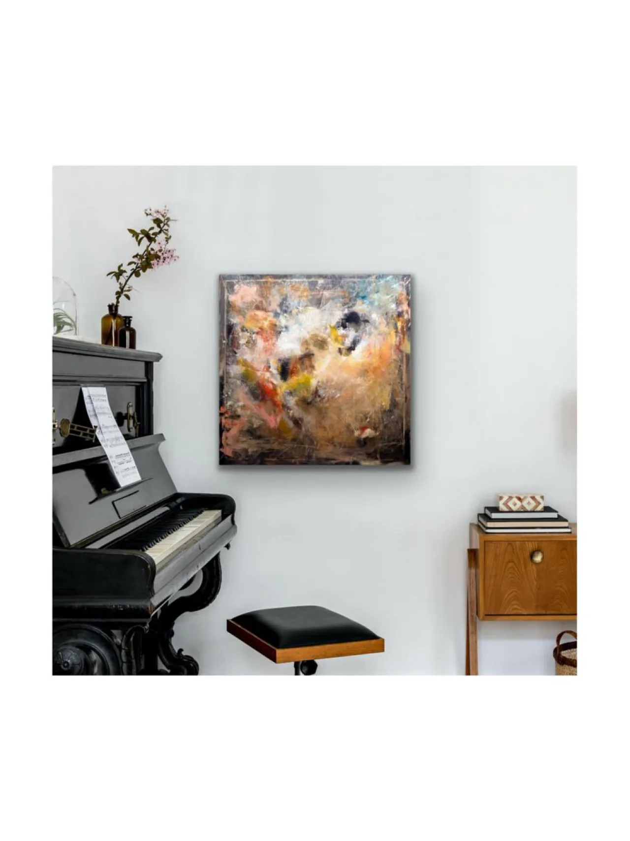Pia Rydman Art Onnen karnevaali - öljyvärimaalaus, 100x100 cm^ Taulut & Julisteet