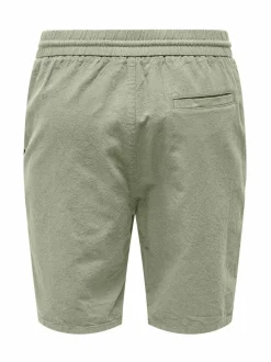 Housut<Only & Sons OnsLinus- puuvilla-pellavashortsit TEA