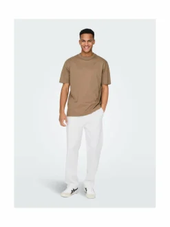 Housut<Only & Sons OnsSinus Loose -housut BRIGHT WHITE
