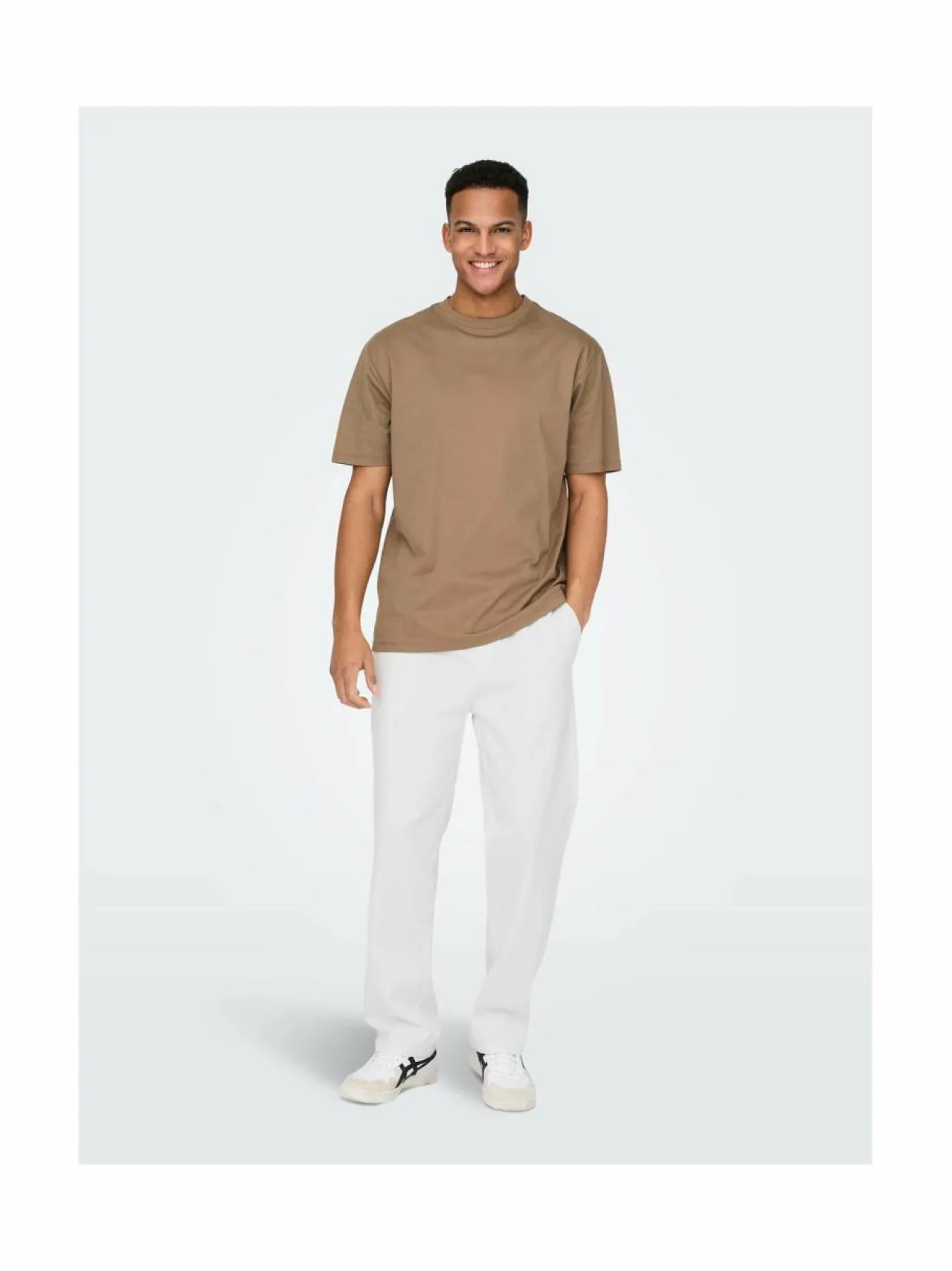 Housut<Only & Sons OnsSinus Loose -housut BRIGHT WHITE
