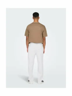 Housut<Only & Sons OnsSinus Loose -housut BRIGHT WHITE
