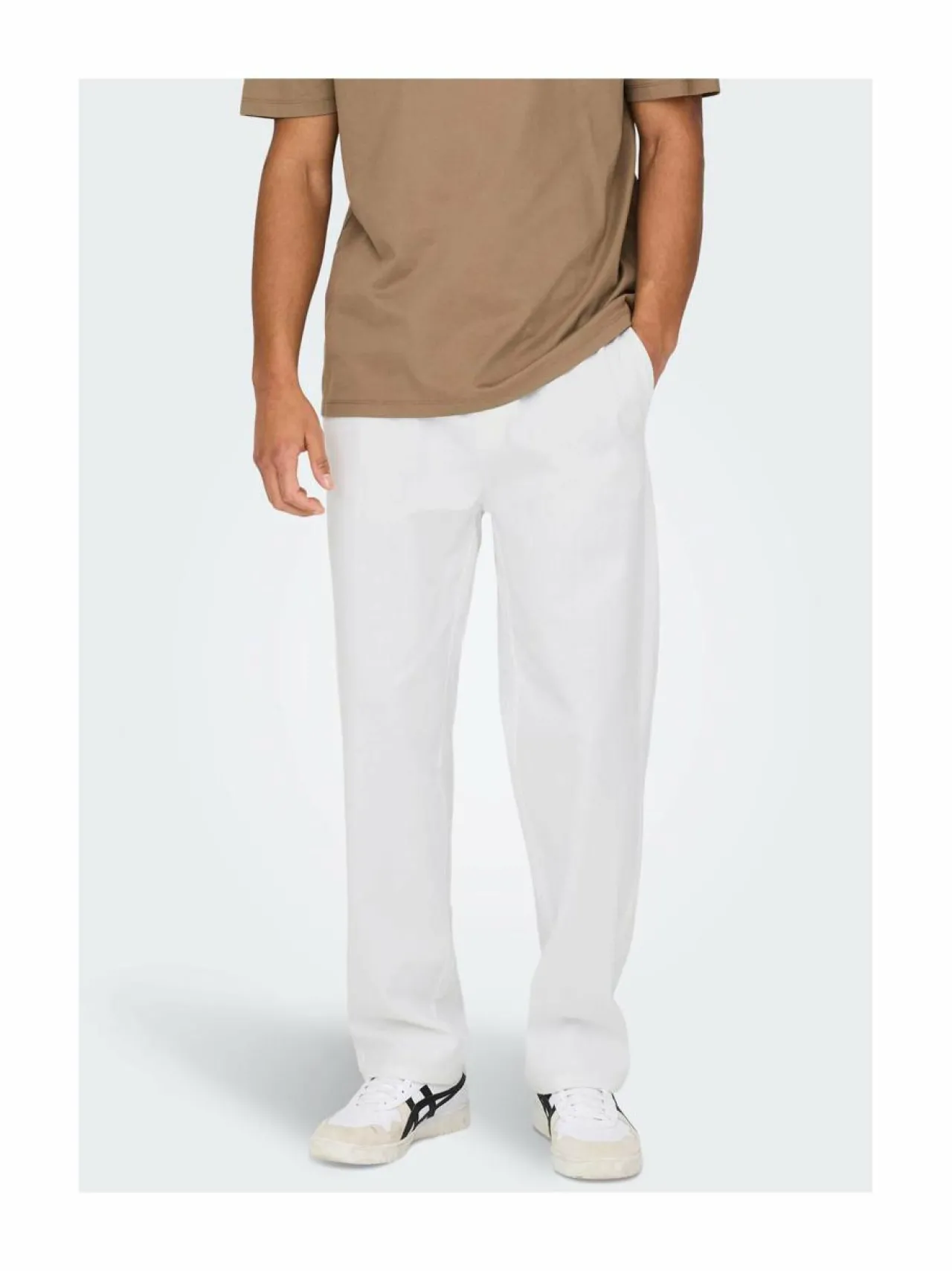 Housut<Only & Sons OnsSinus Loose -housut BRIGHT WHITE