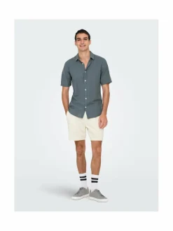 Only & Sons OnsTel-vakosamettishortsit^ Housut