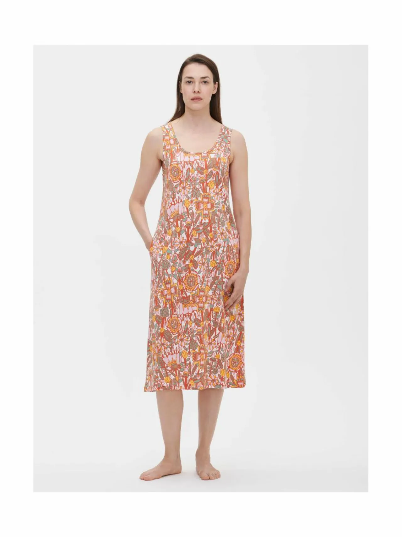 Yö- & Oloasut<Nanso Oodi- yömekko taskuilla 4657 MULTICOLOR
