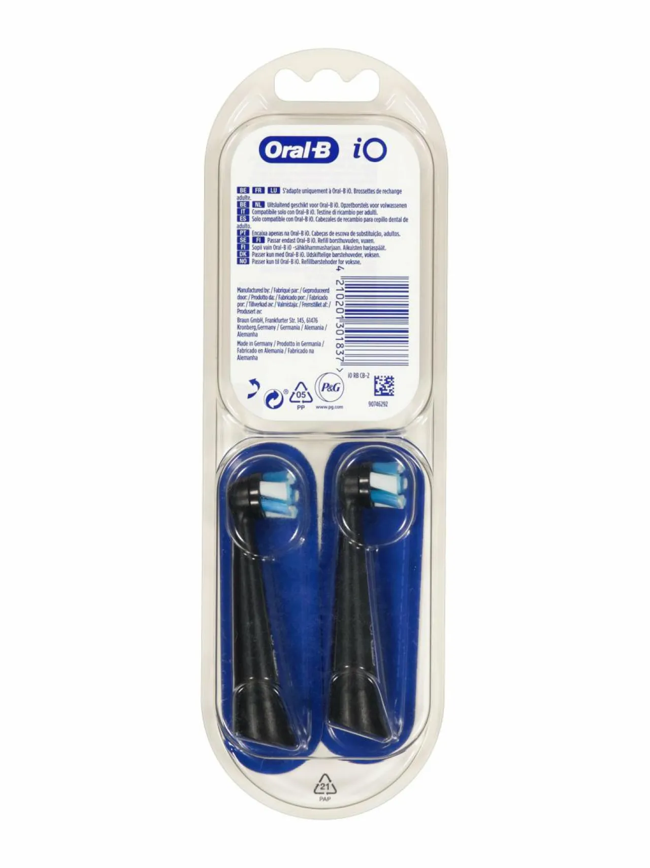 Hampaidenhoito<Oral-B iO Ultimate Clean -vaihtoharja 2 kpl BLACK