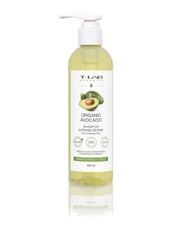 T-LAB Professional Organic Avocado Intense Repair Shampoo -kuiville ja vaurioituneille hiuksille 250ml^ Hiustenhoito