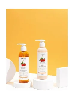 Hiustenhoitopakkaukset<T-LAB Professional Organic Castor Duo Set -hiustenhoitopakkaus, 2 tuotetta