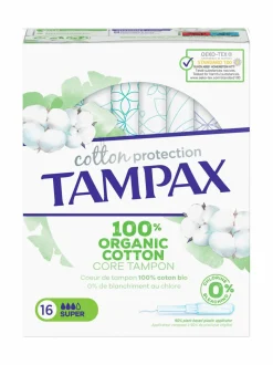 Intiimituotteet<Tampax Organic Cotton Super -tamponi 16 kpl NOCOL