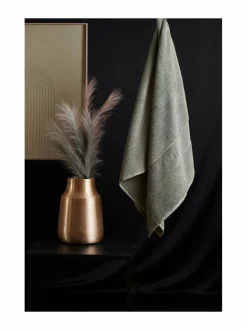 Kylpyhuonetekstiilit<LUIN LIVING Organic Elegance -pyyhe ASH GREEN