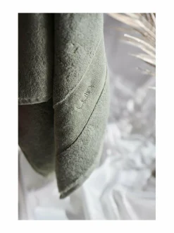 Kylpyhuonetekstiilit<LUIN LIVING Organic Elegance -pyyhe ASH GREEN