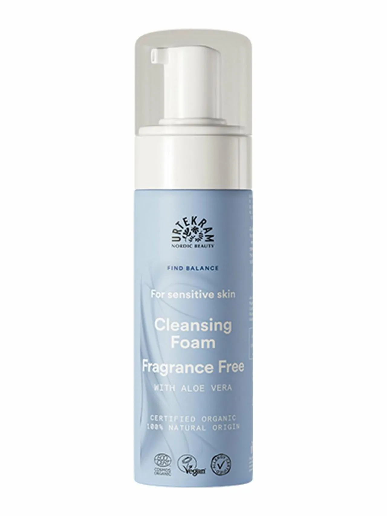 Kasvojenhoito<Urtekram Organic gentle facial cleansing foam -puhdistusvaahto