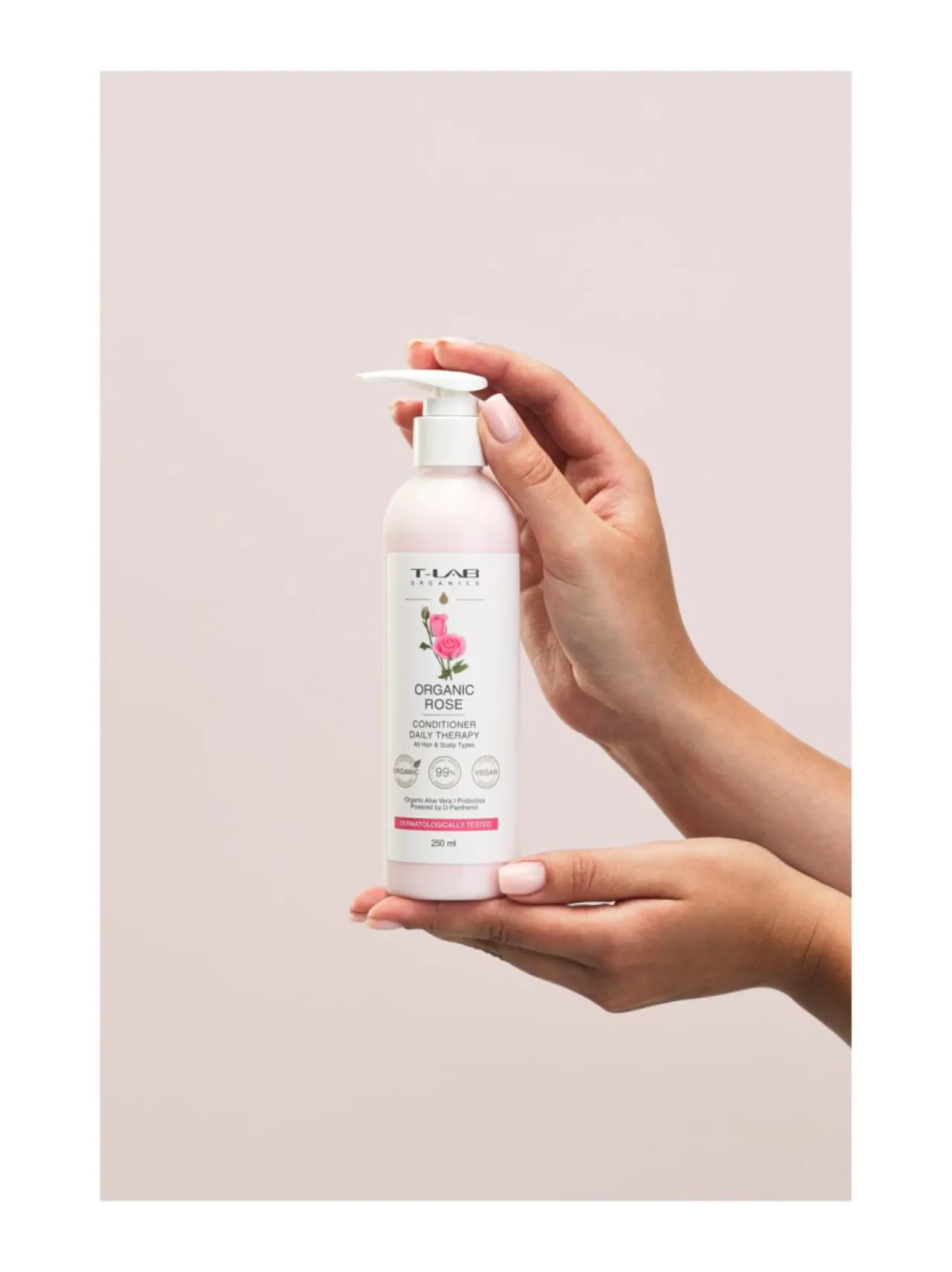T-LAB Professional Organic Rose Daily Therapy Conditoner -hoitoaine kaikille hiustyypeille 250ml^ Hiustenhoito