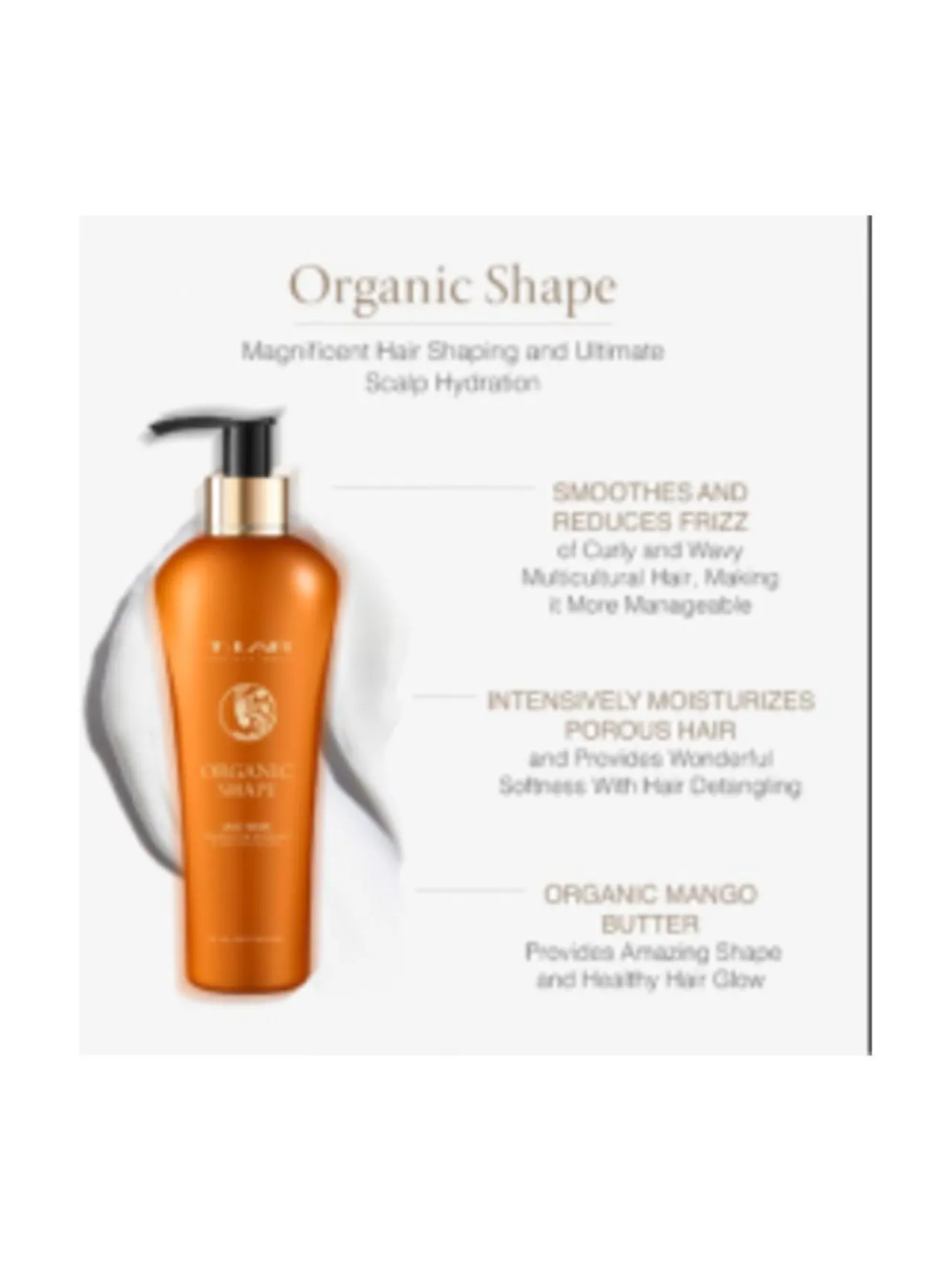 Hiustenhoito<T-LAB Professional Organic Shape Duo Mask - hoitonaamio kiharille hiuksille 300ml