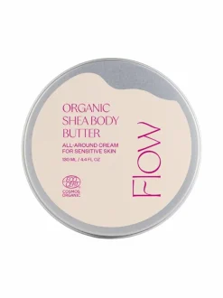 Vartalonhoito<Flow Cosmetics Organic Shea Body Butter 100 % -sheavoi 130 ml