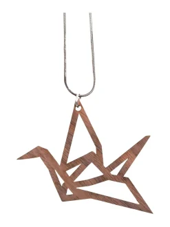 Korut<YO ZEN Origami Swan -kaulakoru, pähkinäpuu RUSKEA