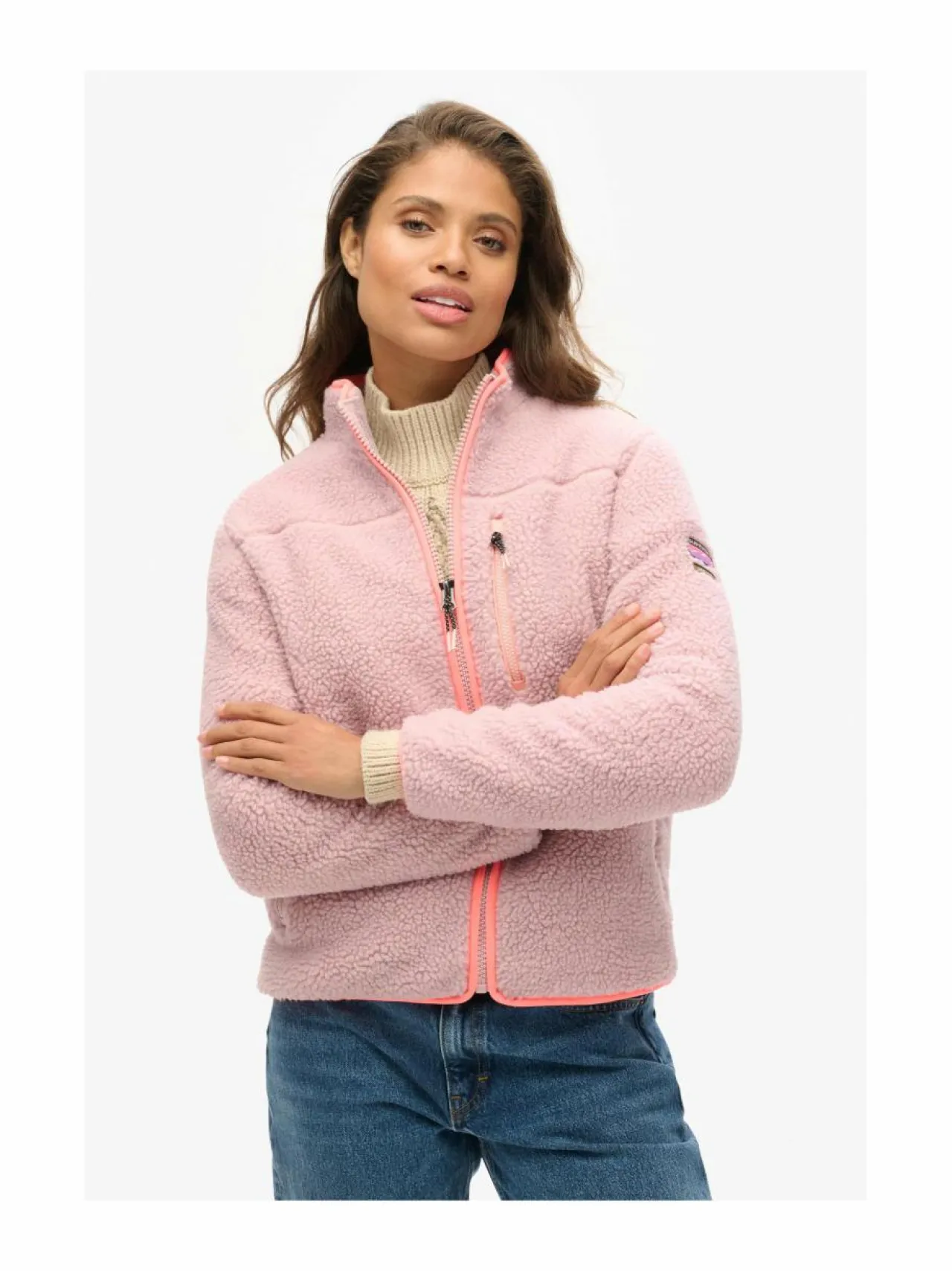 Bleiserit & Jakut<Superdry Outdoor Full Zip -fleecetakki 07R DUSKY PINK
