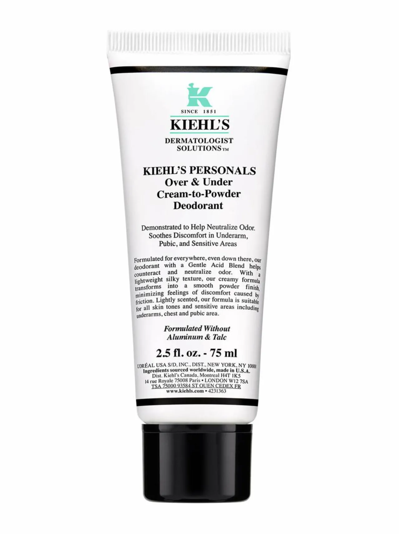 Kiehl's Over & Under Cream-to-Powder Deodorant -deodorantti^ Naiset|Vartalonhoito