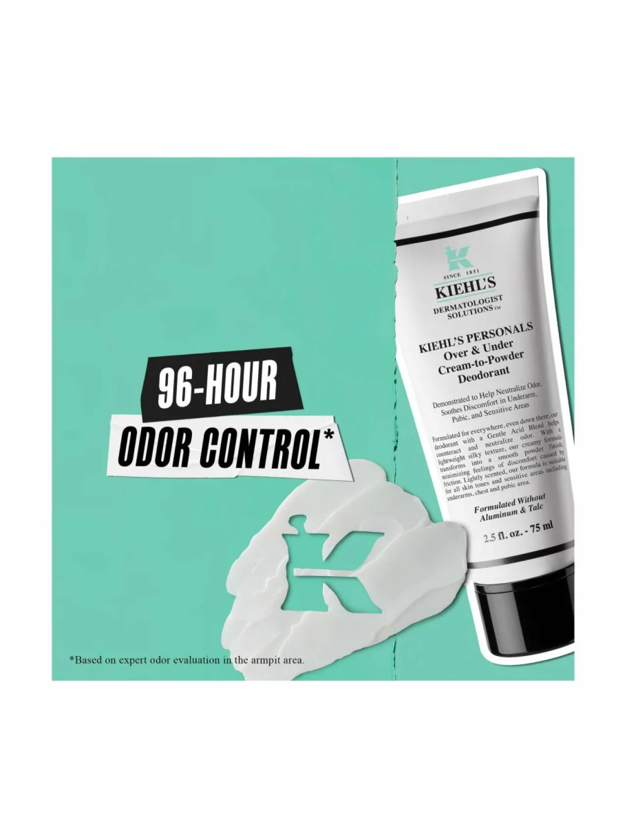 Kiehl's Over & Under Cream-to-Powder Deodorant -deodorantti^ Naiset|Vartalonhoito